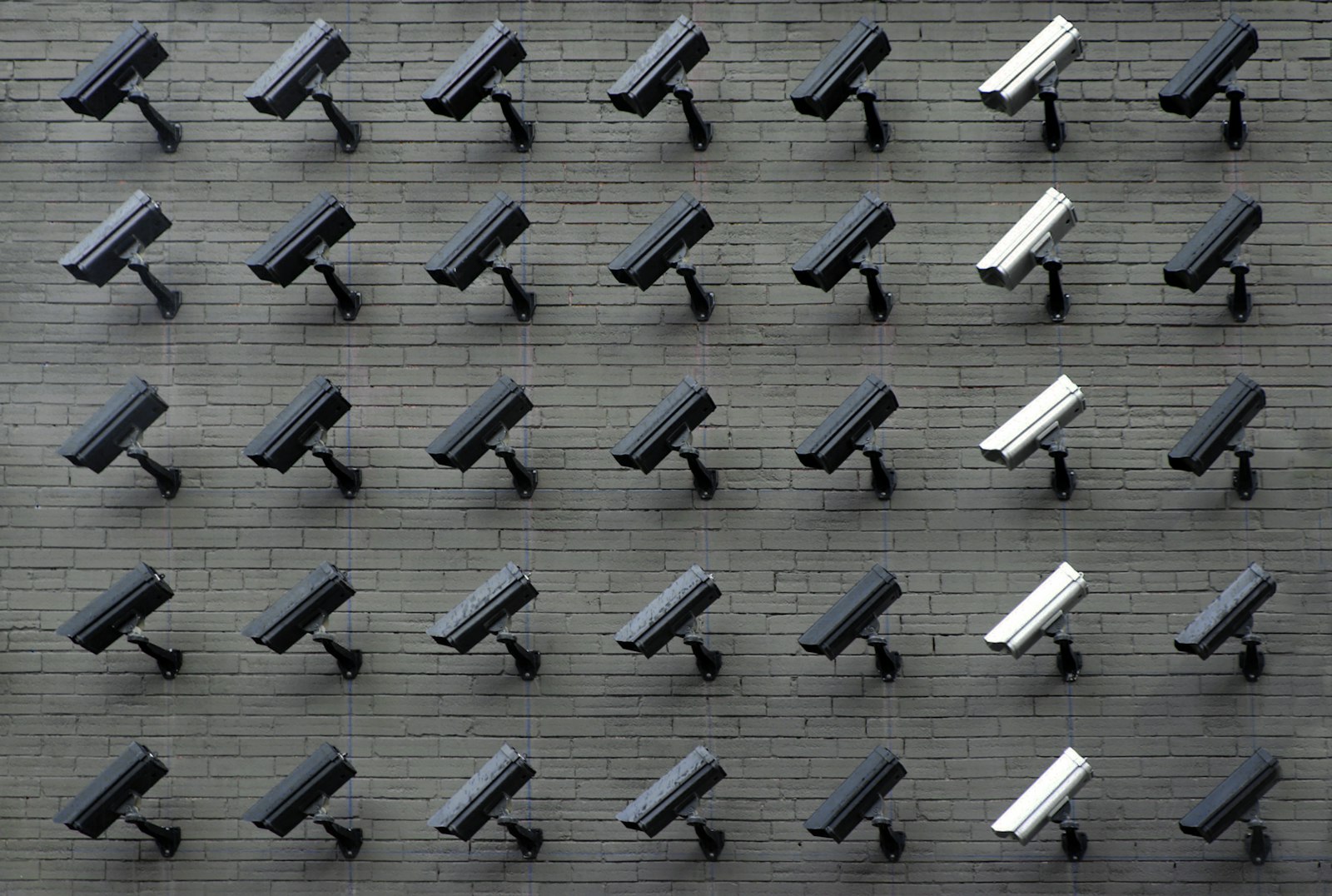 A professionally installed CCTV security camera