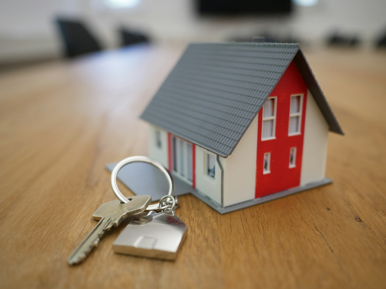 A modern home with professionally installed security protection